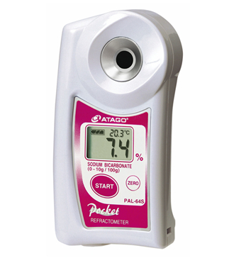 ATAGO(愛拓)便攜式數(shù)顯碳酸氫鈉折射計/碳酸氫鈉濃度計 PAL-64S